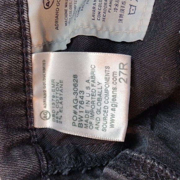 Ag Adriano Goldschmied The Farrah Light Black Five Pocket High Rise Skinny Jean - Picture 9 of 15